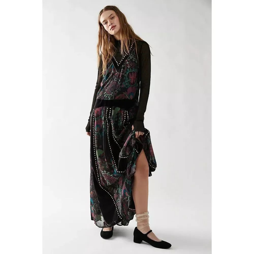 FreePeople Gweniever Maxi Dress Size S